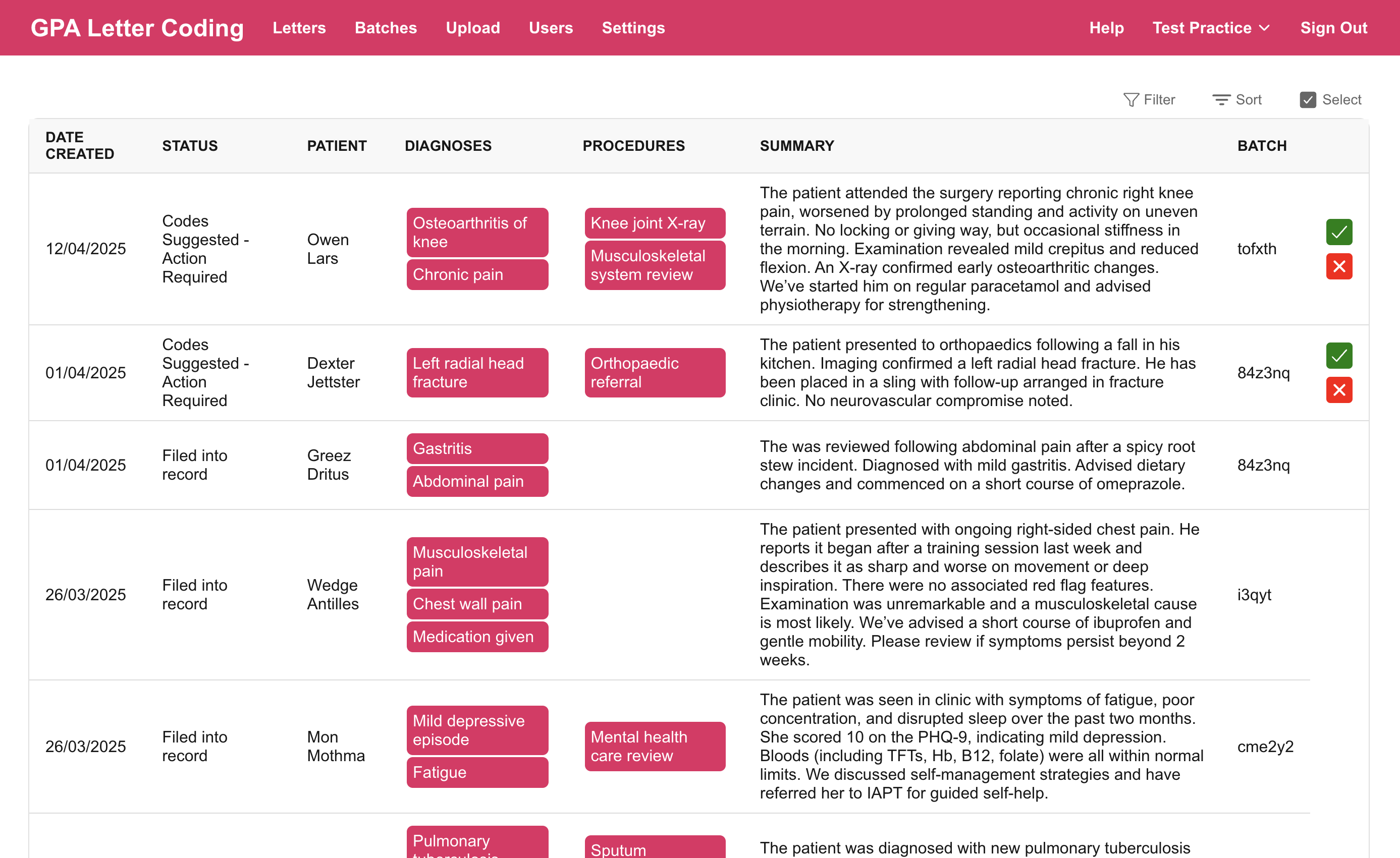 Screenshot of the webview content